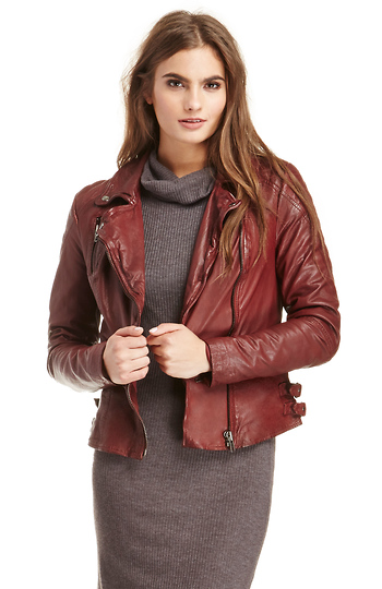 MUUBAA Limited Anyang Leather Biker Jacket Slide 1