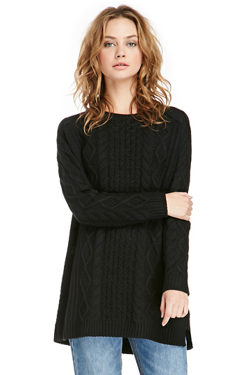 MINKPINK Chalet Girl Cable Sweater Dress Slide 1