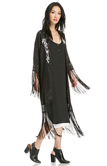 The Divine Fringed Kimono Slide 1