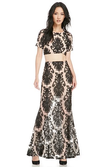 For Love & Lemons Embroidered Ethereal Maxi Skirt Slide 1