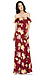 FLYNN SKYE Floral Bardot Maxi Dress Thumb 4