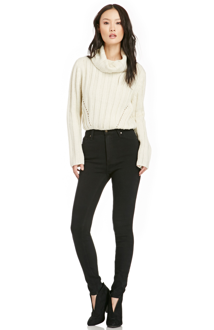 time and tru high rise skinny jeans black