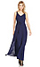 Crepe V-Back Maxi Dress Thumb 1