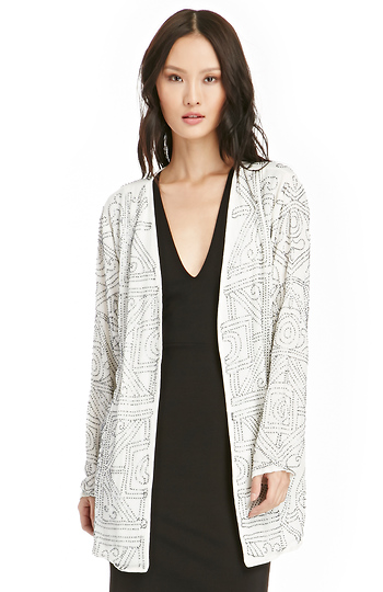 True Decadence Sequin Beaded Jacket Slide 1