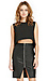 Glamorous Zip Up Vegan Leather Pencil Skirt Thumb 1