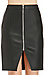 Glamorous Zip Up Vegan Leather Pencil Skirt Thumb 4