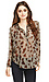 Sheer Leopard Print Blouse Thumb 1