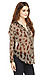 Sheer Leopard Print Blouse Thumb 3