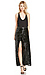 Line & Dot Linda Sequin Slit Skirt Thumb 1