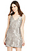 SAYLOR Sequin Hadley Platinum Drop Waist Tank Dress Thumb 1