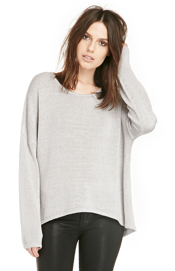 Glamorous Oversized Lightweight Pullover in Grey | DAILYLOOK