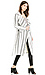 Cameo Real Talk Stripe Trench Coat Thumb 3