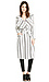 Cameo Real Talk Stripe Trench Coat Thumb 4