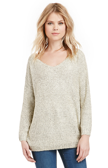 Jonas V-Neck Knit Sweater Slide 1