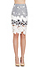 J.O.A Floral Laser Cut Skirt Thumb 2