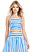 J.O.A Striped Bustier Top Thumb 1
