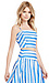 J.O.A Striped Bustier Top Thumb 3