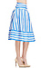 J.O.A Striped Full Skirt Thumb 4