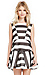 J.O.A Patchwork Striped Dress Thumb 1