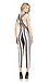 J.O.A Cross Back Striped Jumpsuit Thumb 2