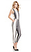 J.O.A Cross Back Striped Jumpsuit Thumb 3