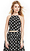 J.O.A Halter Polka Dot Crop Top Thumb 1