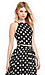 J.O.A Halter Polka Dot Crop Top Thumb 3