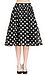 J.O.A Polka Dot Full Skirt Thumb 2