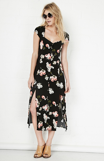 MINKPINK Moon Flower Midi Dress Slide 1