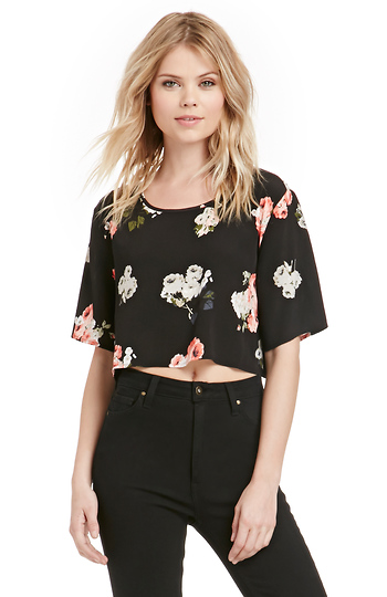 Moon Flower Crop Top Slide 1