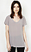 Lavender Brown Silk T-Shirt Thumb 1