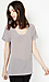 Lavender Brown Silk T-Shirt Thumb 3