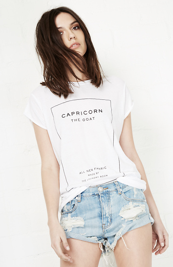 The Laundry Room Capricorn Label Rolling Tee Slide 1