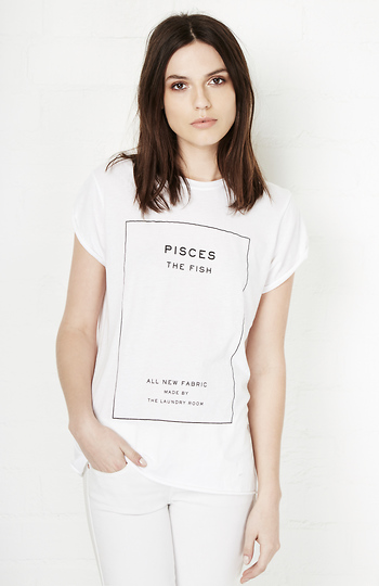 The Laundry Room Pisces Label Rolling Tee Slide 1