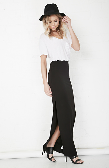 BB Dakota Plus Zellie Maxi Skirt Slide 1