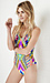 Mara Hoffman Lattice Maillot One Piece Thumb 2