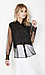 JOA Collar Sheer Dress Shirt Thumb 3