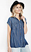 Rails Britt Denim Short Sleeve Button Down Shirt Thumb 3