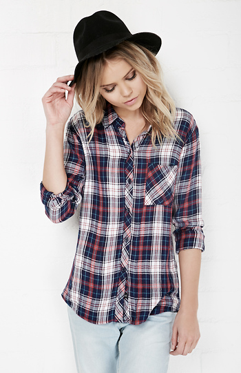 Rails Hunter Button Down Plaid Shirt Slide 1