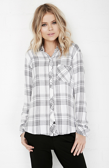 Rails Hunter Button Down Plaid Shirt Slide 1