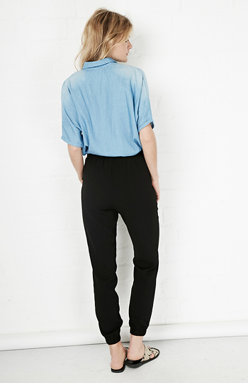 black straight leg pants outfit