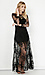 Glamorous Floral Sheer Lace Maxi Dress Thumb 2