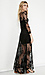 Glamorous Floral Sheer Lace Maxi Dress Thumb 3