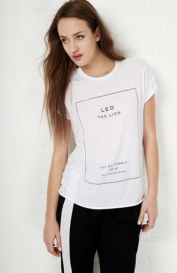 The Laundry Room Leo Label Rolling Tee Slide 1