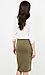 BLQ BASIQ Jersey Knit Pencil Skirt Thumb 2