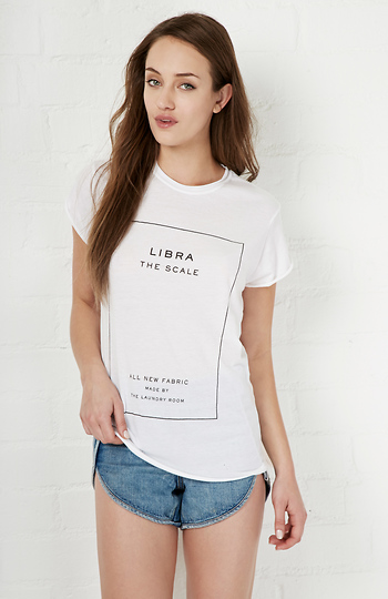 The Laundry Room Libra Label Rolling Tee Slide 1