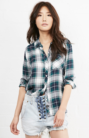 Rails Hunter Button Down Plaid Shirt Slide 1