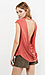 Keane Cap Sleeve Open Back Modal Blend Tee Thumb 1