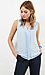 Ashby Split Front Sleeveless Blouse Thumb 3