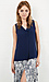 Ashby Split Front Sleeveless Blouse Thumb 1